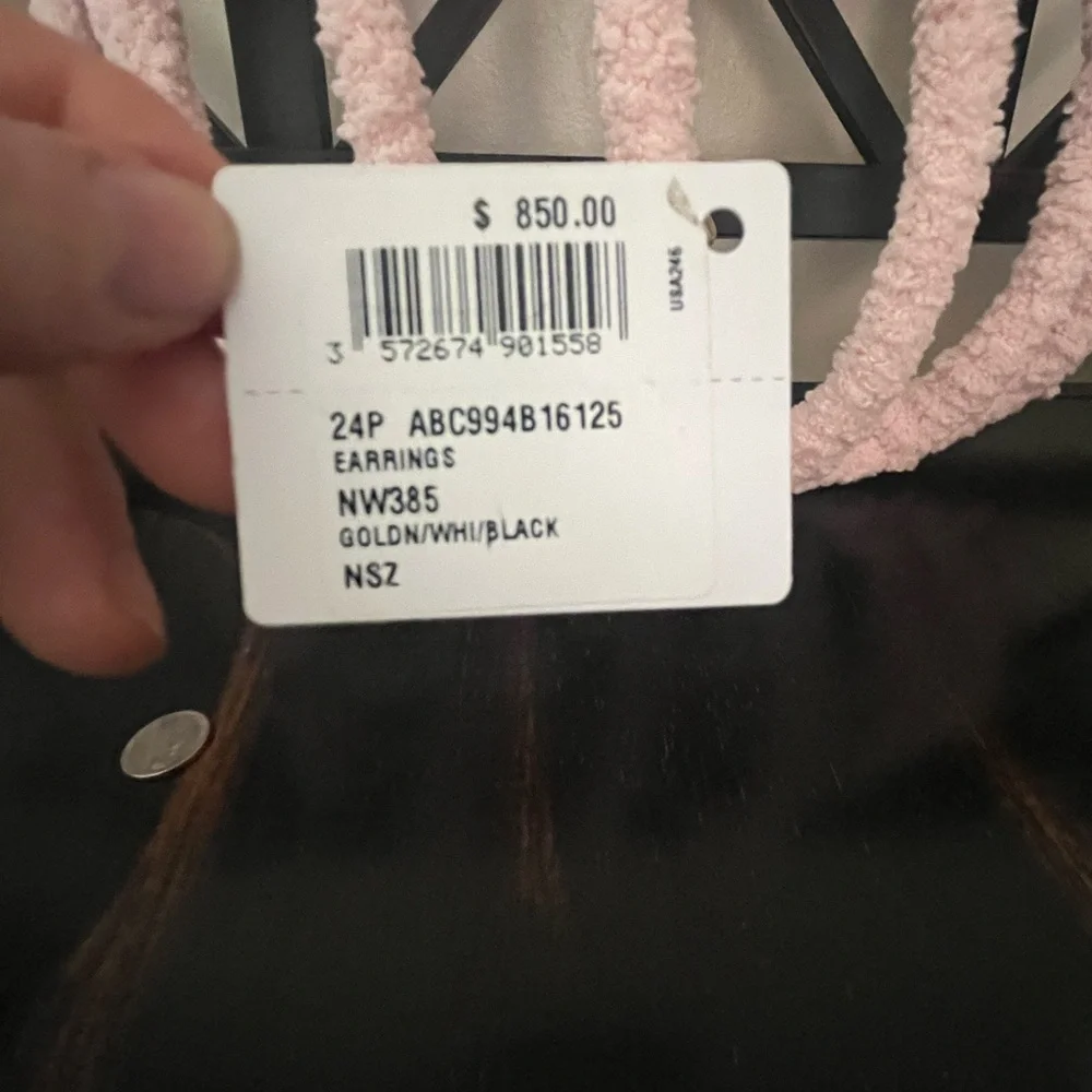 BRAND NEW CHANEL DANGLE EARRINGS (PIERCED) - Picture 2 of 5
